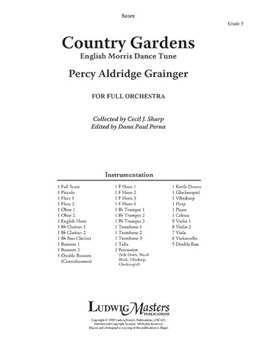 Stock image for Country Gardens for Orchestra : Conductor Score for sale by GreatBookPrices