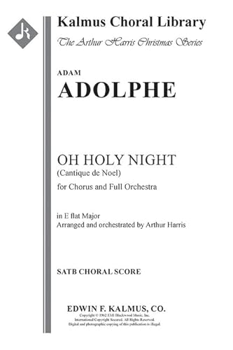 Stock image for O Holy Night Cantique De Noel - Original Key : Choral Score for sale by GreatBookPrices