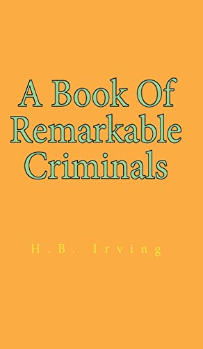 Imagen de archivo de Book Of Remarkable Criminals Hardcover a la venta por Lakeside Books