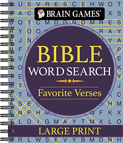Beispielbild fr Brain Games - Bible Word Search: Favorite Verses - Large Print (Brain Games Large Print) zum Verkauf von BooksRun