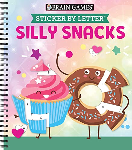 Brain Games - Sticker by Letter: Silly Snacks [Book]