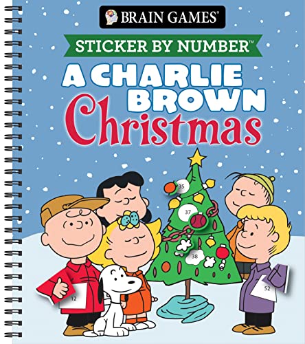 9781639383283: Brain Games - Sticker by Number: A Charlie Brown Christmas