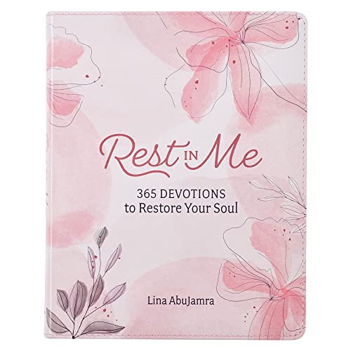 Stock image for Rest in Me 365 Devotions to Restore Your Soul, Pink Faux Leather for sale by ThriftBooks-Atlanta