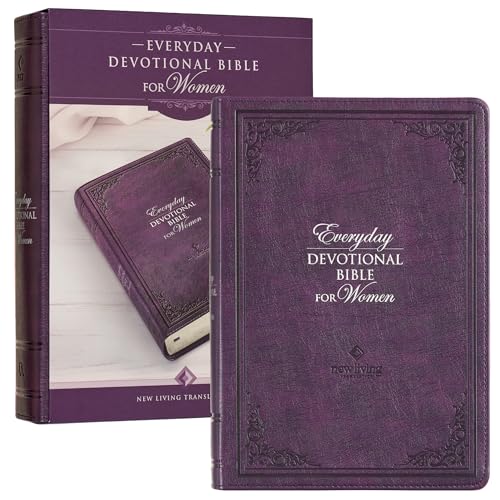 Stock image for NLT Holy Bible Everyday Devotional Bible for Women New Living Translation, Vegan Leather, Purple Debossed, Flexible Daily Bible Reading Plan Options for sale by Lakeside Books