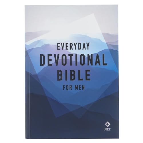 Stock image for NLT Holy Bible Everyday Devotional Bible for Men New Living Translation, Blue Mountain, Flexible Daily Bible Reading Plan Options for sale by Lakeside Books