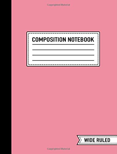 Beispielbild fr Composition Notebook: Wide Ruled: 7.4? x 9.7? (19cm x 25cm): Matte Pink Lipstick zum Verkauf von Ergodebooks