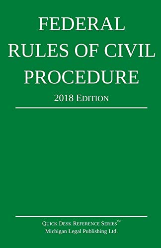 Beispielbild fr Federal Rules of Civil Procedure; 2018 Edition: With Statutory Supplement zum Verkauf von SecondSale