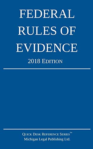 Stock image for Federal Rules of Evidence; 2018 Edition for sale by BooksRun
