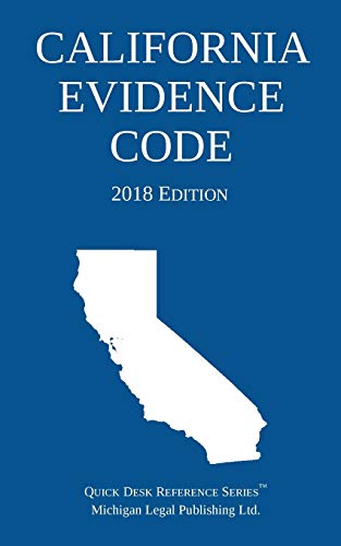Beispielbild fr California Evidence Code; 2018 Edition zum Verkauf von HPB-Diamond