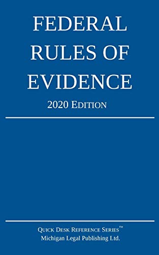 Beispielbild fr Federal Rules of Evidence; 2020 Edition: With Internal Cross-Refe zum Verkauf von Hawking Books