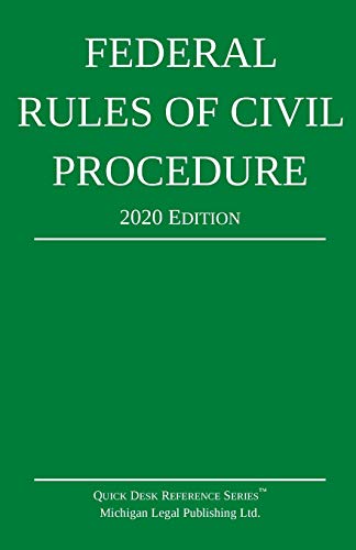 Stock image for Federal Rules of Civil Procedure; 2020 Edition : With Statutory Supplement for sale by Better World Books: West