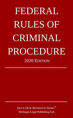 Beispielbild fr Federal Rules of Criminal Procedure; 2020 Edition zum Verkauf von BooksRun