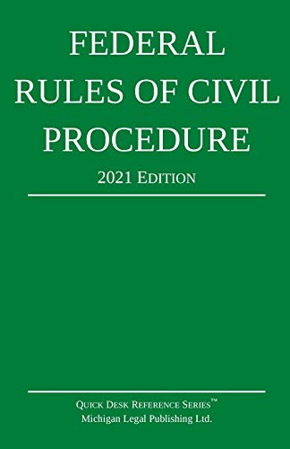 Beispielbild fr Federal Rules of Civil Procedure; 2021 Edition : With Statutory Supplement zum Verkauf von Better World Books