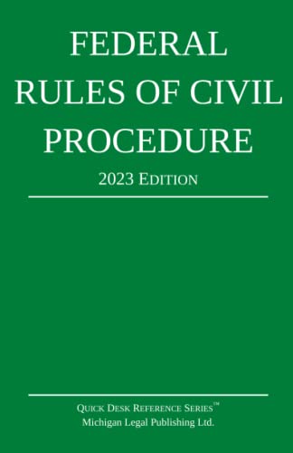 Beispielbild fr Federal Rules of Civil Procedure; 2023 Edition: With Statutory Supplement zum Verkauf von BooksRun