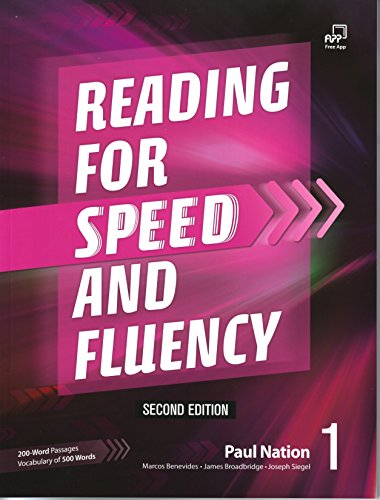 Stock image for Reading for Speed and Fluency 1, Second Edition Student Book for sale by Devils in the Detail Ltd