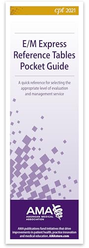 Imagen de archivo de CPT 2021 E/M Express Reference Tables Pocket Guide 2021 a la venta por HPB Inc.