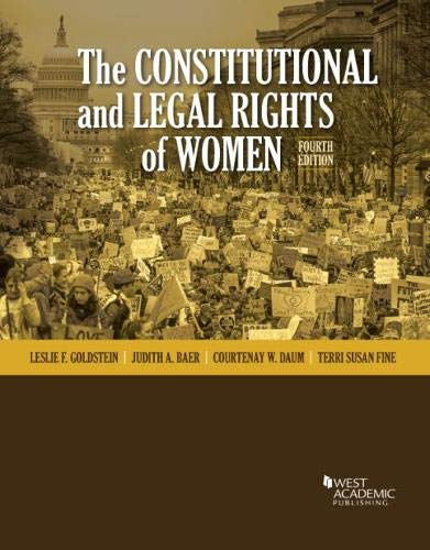 Imagen de archivo de The Constitutional and Legal Rights of Women (Higher Education Coursebook) a la venta por Textbooks_Source