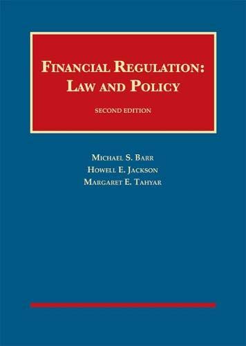 Stock image for Financial Regulation: Law and Policy (University Casebook Series) for sale by Bulrushed Books