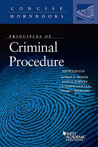 Stock image for Principles of Criminal Procedure (Concise Hornbook Series) for sale by Goodwill