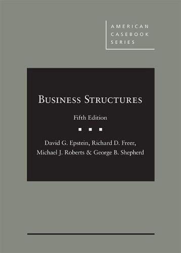 Imagen de archivo de Business Structures (American Casebook Series) a la venta por GF Books, Inc.