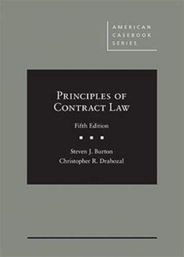 Imagen de archivo de Principles of Contract Law (American Casebook Series) a la venta por Book Deals