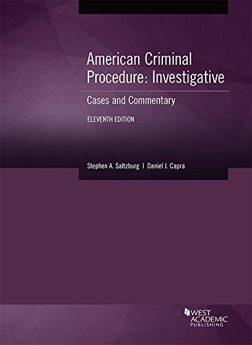 Stock image for American Criminal Procedure, Investigative: Cases and Commentary (American Casebook Series) for sale by ThriftBooks-Atlanta