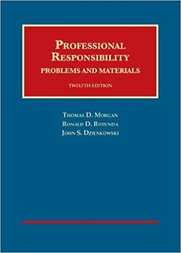 Beispielbild fr Professional Responsibility - CasebookPlus (University Casebook Series) zum Verkauf von HPB-Red