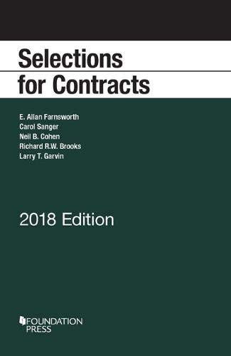 9781640207332: Selections for Contracts, 2018 Edition (Selected Statutes)