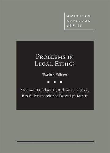 Beispielbild fr Problems in Legal Ethics (American Casebook Series) zum Verkauf von BooksRun