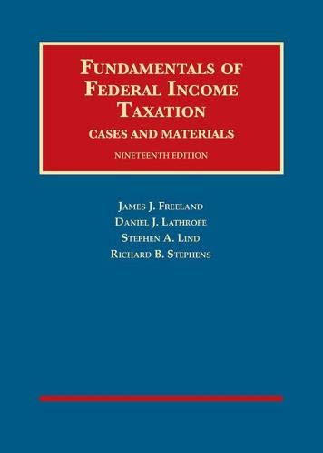 Beispielbild fr Fundamentals of Federal Income Taxation (University Casebook Series) zum Verkauf von BooksRun