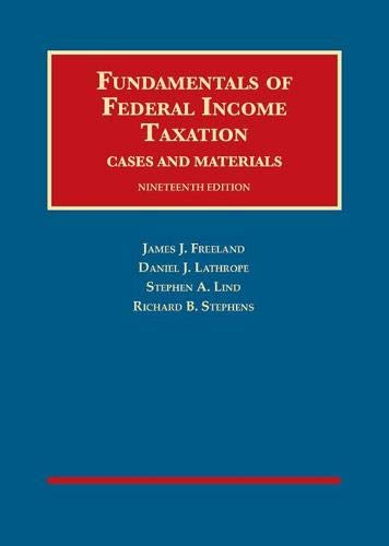 Imagen de archivo de Fundamentals of Federal Income Taxation (University Casebook Series) a la venta por HPB-Red