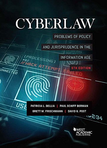 Stock image for Cyberlaw: Problems of Policy and Jurisprudence in the Information Age (American Casebook Series) for sale by Bulrushed Books