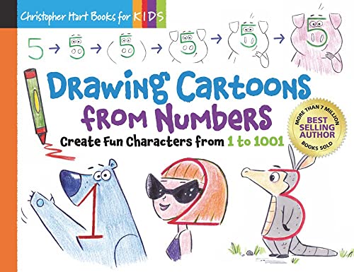 Beispielbild fr Drawing Cartoons from Numbers: Create Fun Characters from 1 to 1001 (Volume 4) (Christopher Hart Books for Kids) zum Verkauf von Books for Life