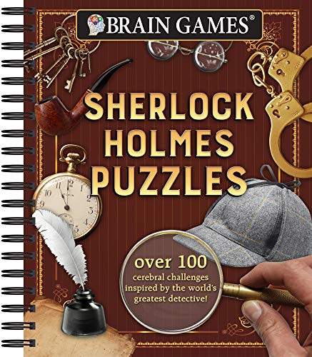 Stock image for Brain Games - Sherlock Holmes Puzzles (#1): Over 100 Cerebral Challenges Inspired by the World's Greatest Detective! (Volume 1) for sale by Dream Books Co.