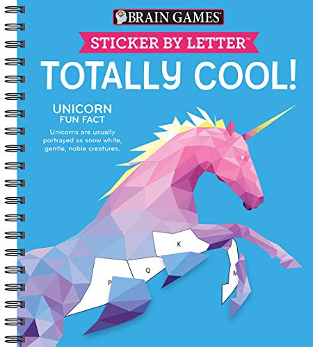 Stock image for Brain Games - Sticker by Letter: Totally Cool! (Sticker Puzzles - Kids Activity Book) for sale by Books-FYI, Inc.
