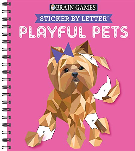 Beispielbild fr Brain Games - Sticker by Letter: Playful Pets (Sticker Puzzles - Kids Activity Book) zum Verkauf von Blackwell's