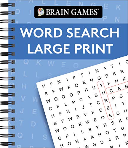Beispielbild fr Brain Games - Word Search Large Print (Blue) zum Verkauf von BooksRun