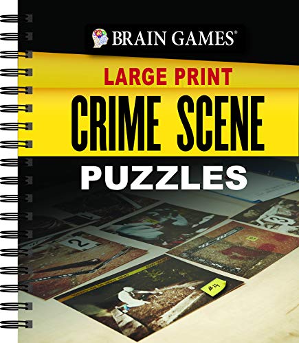 Beispielbild fr Brain Games Large Print - Crime Scene Puzzles zum Verkauf von Wonder Book
