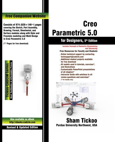 Stock image for Creo Parametric 5.0 for Designers, 5th Edition for sale by Better World Books