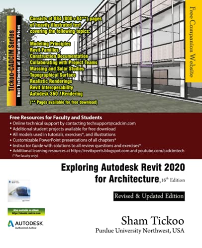 Beispielbild fr Exploring Autodesk Revit 2020 for Architecture, 16th Edition zum Verkauf von Better World Books