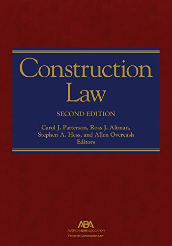 9781641054645: Construction Law, Second