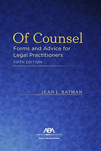 Beispielbild fr Of Counsel : Forms and Advice for the Legal Practitioner zum Verkauf von Better World Books