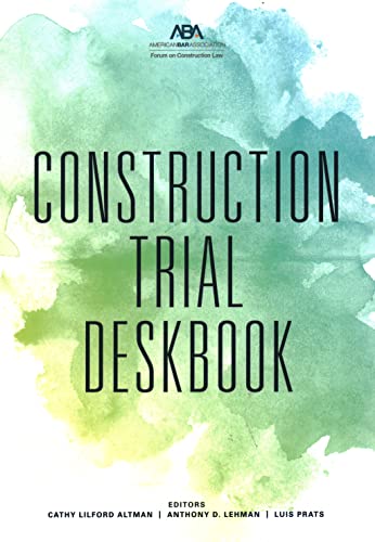 Imagen de archivo de Construction Trial Deskbook a la venta por Books Unplugged