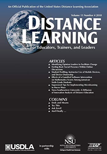 9781641136655: Distance Learning: Volume 15 #4 (Distance Learning Journal)