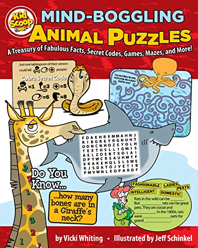 Beispielbild fr Mind-Boggling Animal Puzzles: A Treasury of Fabulous Facts, Secret Codes, Games, Mazes, and More! zum Verkauf von Buchpark