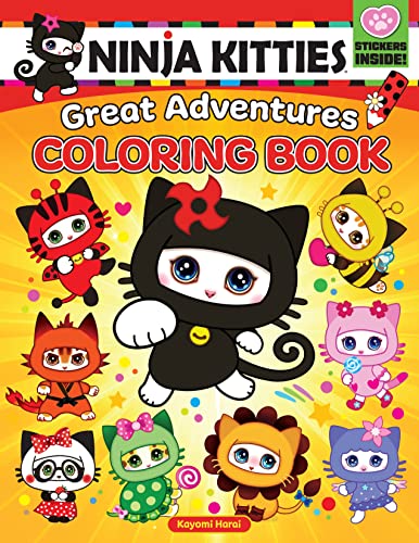 Beispielbild fr Ninja Kitties Great Adventures Coloring Book zum Verkauf von Blackwell's