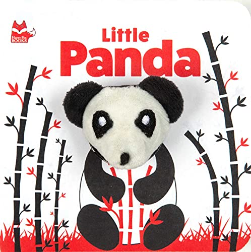 Beispielbild fr Little Panda (Happy Fox Books) Finger Puppet Board Book with High-Contrast Art in Black, White, and Red Designed Specially for Babies, a Soft Plush Panda Puppet, Die-Cut Elements, and Rounded Corners zum Verkauf von WorldofBooks