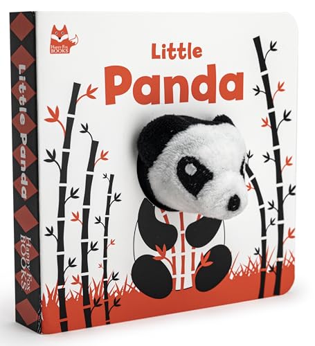 Stock image for Little Panda (Happy Fox Books) Finger Puppet Board Book with High-Contrast Art in Black, White, and Red Designed Specially for Babies, a Soft Plush Panda Puppet, Die-Cut Elements, and Rounded Corners for sale by SecondSale