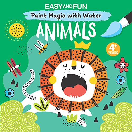 Beispielbild fr Easy and Fun Paint Magic with Water: Animals (Happy Fox Books) Paintbrush Included - Mess-Free Painting for Kids 3-6 to Create Kangaroos, Elephants, Alligators, Monkeys, and More with Just Cold Water zum Verkauf von Lakeside Books