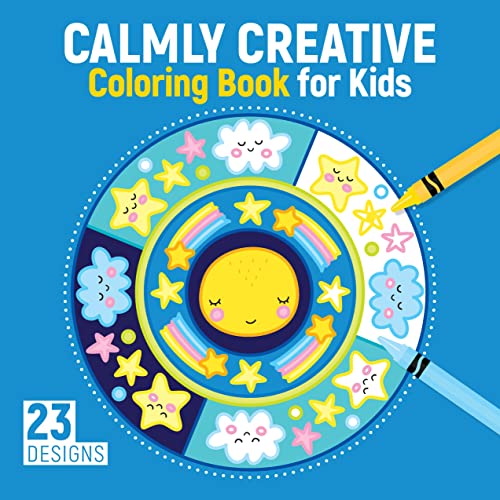 9781641241809: Calmly Creative Coloring Book for Kids: 23 Designs